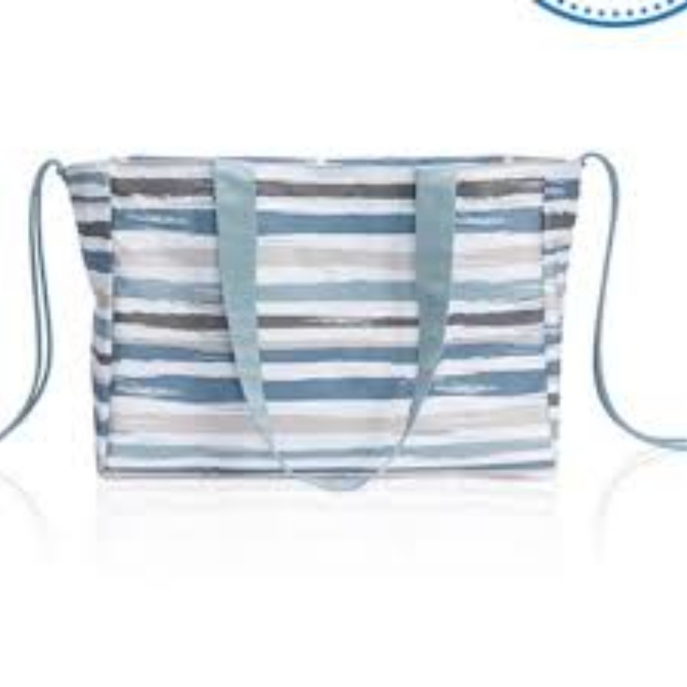 Thirty One Soft Utility Tote Brush Strokes NWT